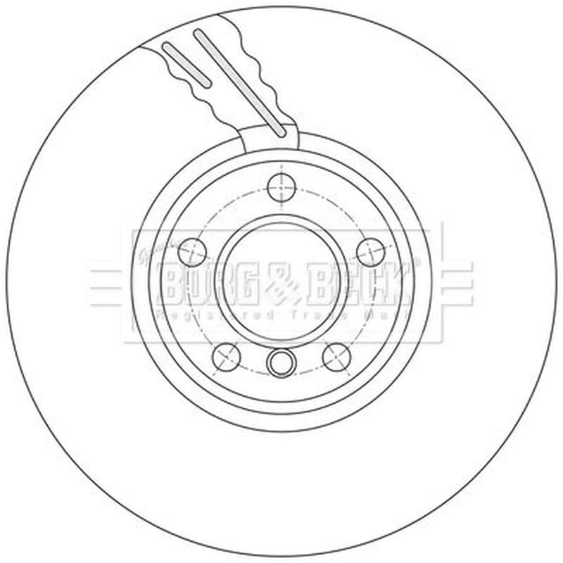 Borg & Beck 2 x Vented Front Brake Discs BBD7003S