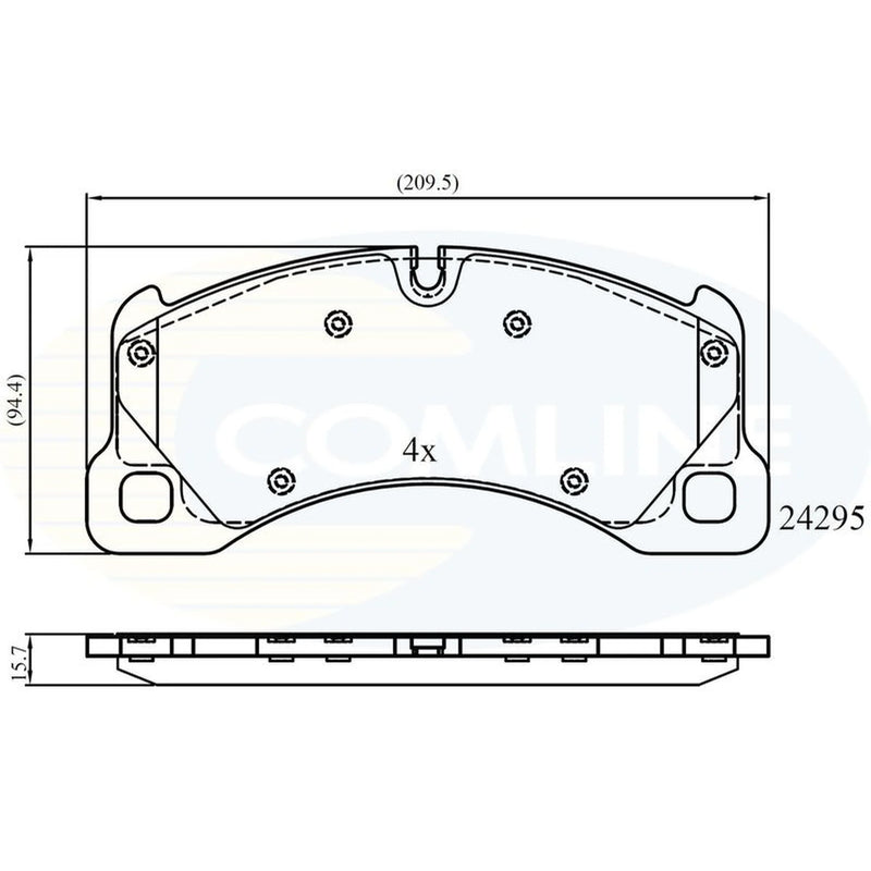 Comline 4 x Front Brake Pad Set CBP06039