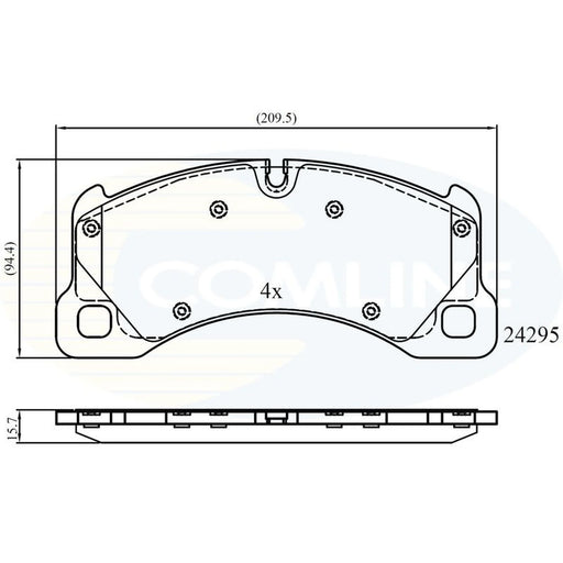 Comline 4 x Front Brake Pad Set CBP06039