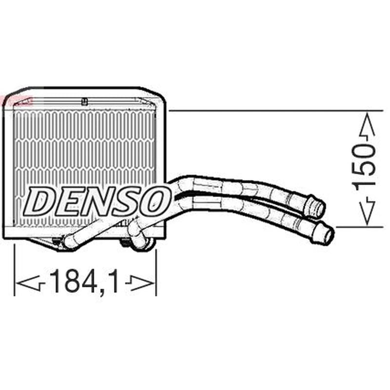 Denso Heater Matrix Core Heat Exchanger DRR09102