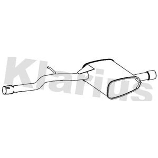 Klarius Box With Tail Pipe Rear BM578W