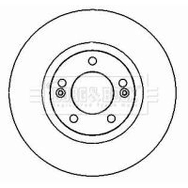 Borg & Beck 2 x Vented Front Brake Discs BBD4338
