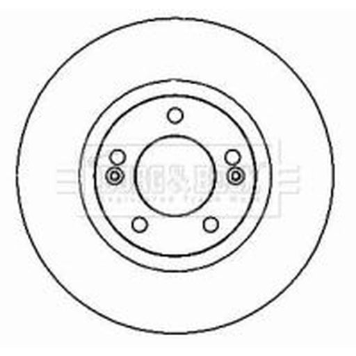 Borg & Beck 2 x Vented Front Brake Discs BBD4338