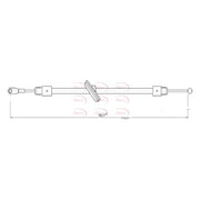 Apec Handbrake Cable Front CAB1601