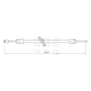 Apec Handbrake Cable Front CAB1601