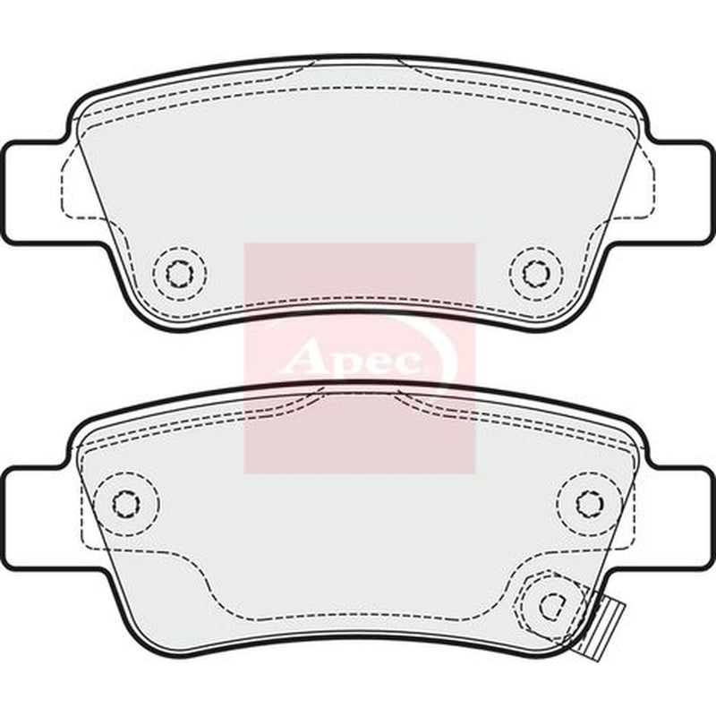 Apec Rear Brake Pad Set PAD1940