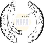 NAPA Brake Shoe Set Axle Kit NBS1046