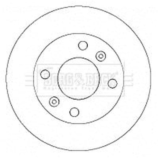 Borg & Beck 2 x Vented Front Brake Discs BBD4342