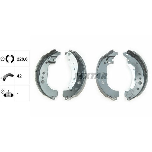 Textar Brake Shoe Set Axle Kit 91081700