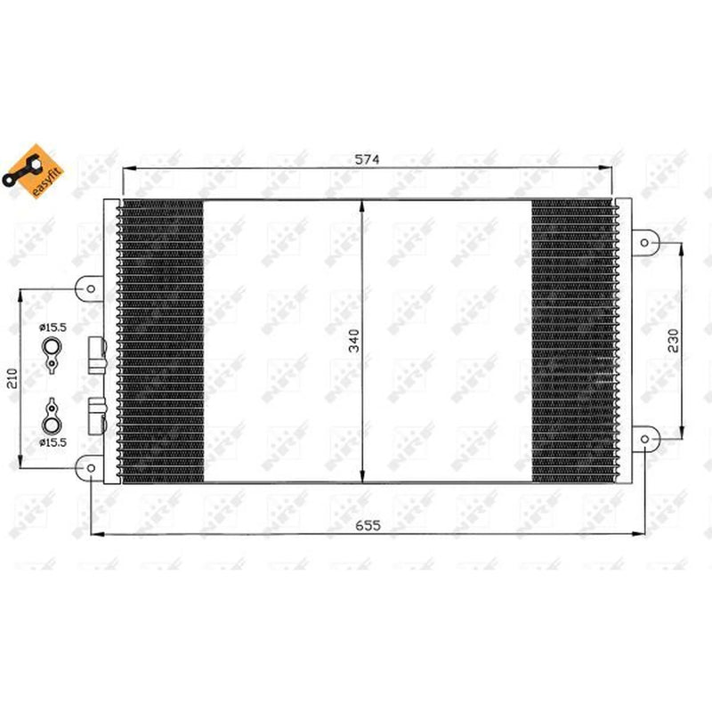 NRF Air Conditioning Condenser 35532