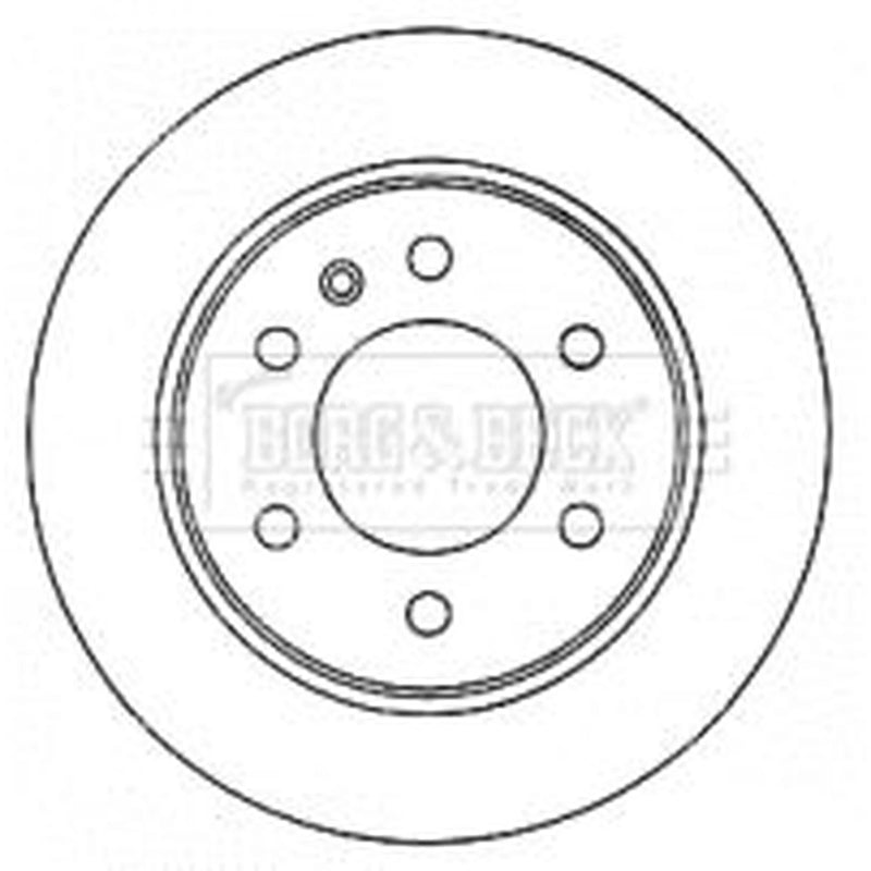 Borg & Beck 2 x Solid Rear Brake Discs BBD4571