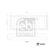 Febi Air Filter Kit 180860