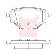 Apec Rear Brake Pad Set PAD2337