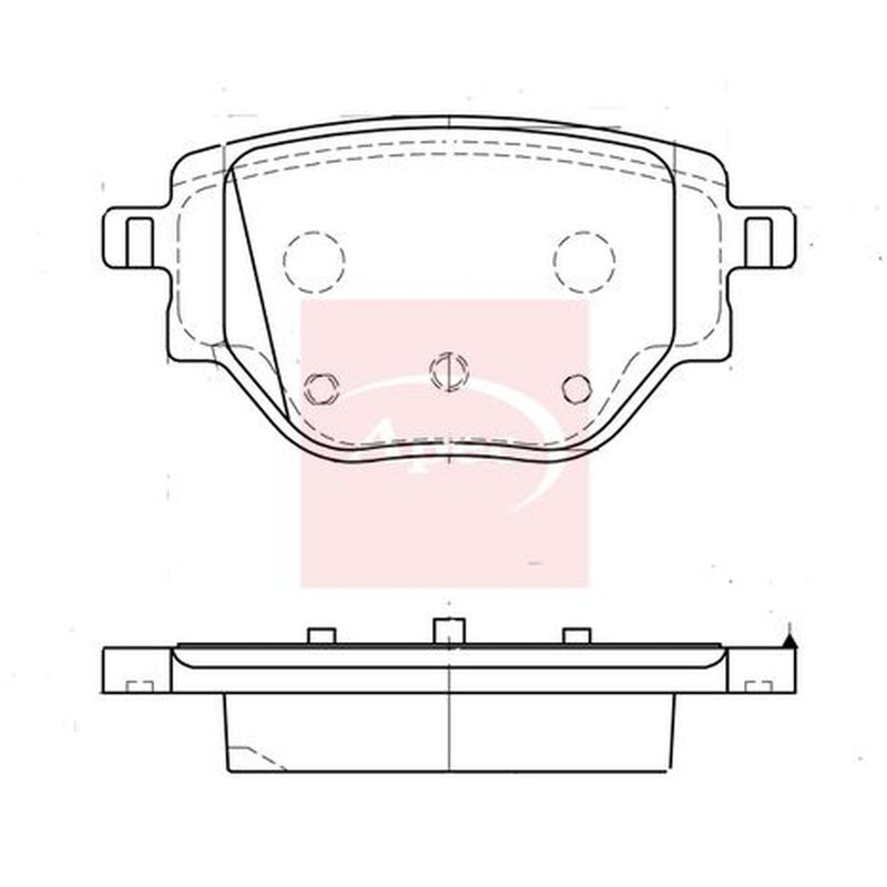 Apec Rear Brake Pad Set PAD2337