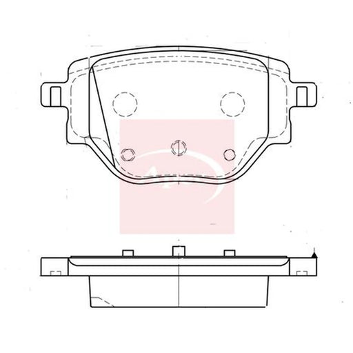 Apec Rear Brake Pad Set PAD2337