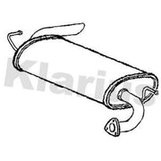 Klarius Box With Tail Pipe Rear CL345B
