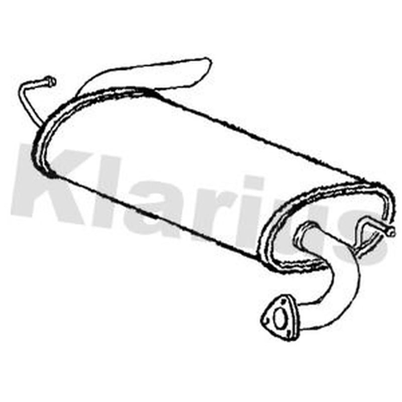 Klarius Box With Tail Pipe Rear CL345B