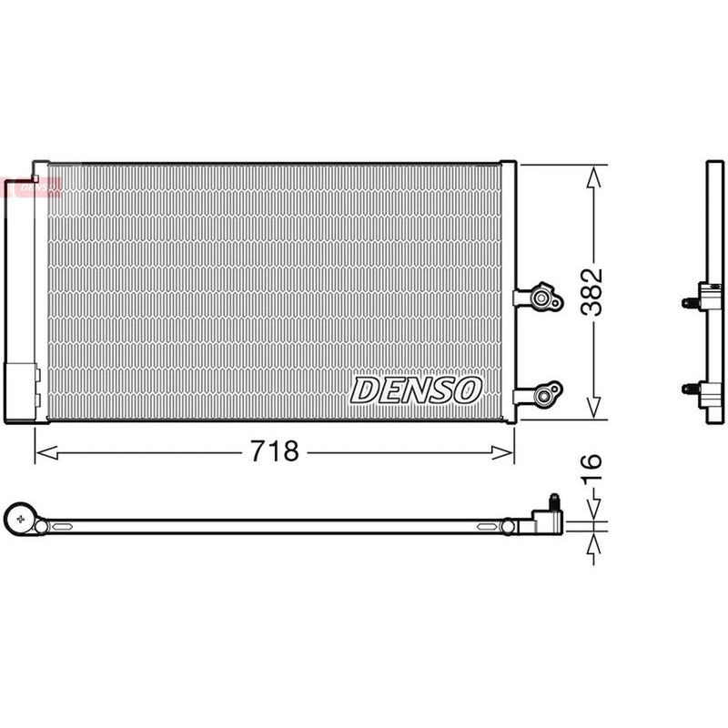 Denso Air Conditioning Condenser DCN33014