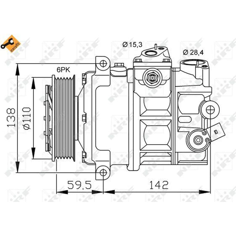 NRF Air Conditioning Compressor 32147