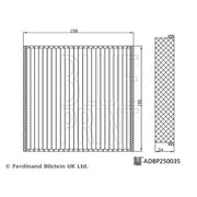 Blue Print Cabin Air Filter (Pollen Filter) ADBP250035