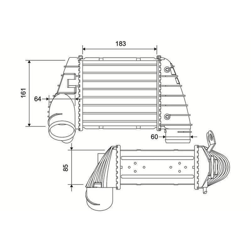 Valeo Intercooler (Charge Air Cooler) 881593