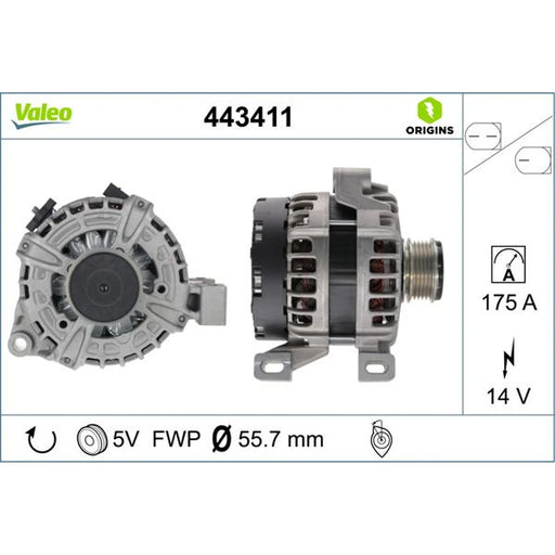 Valeo Car Alternator 12V 443411