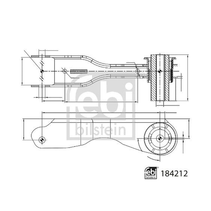 Febi Control/Trailing Arm Lower 184212
