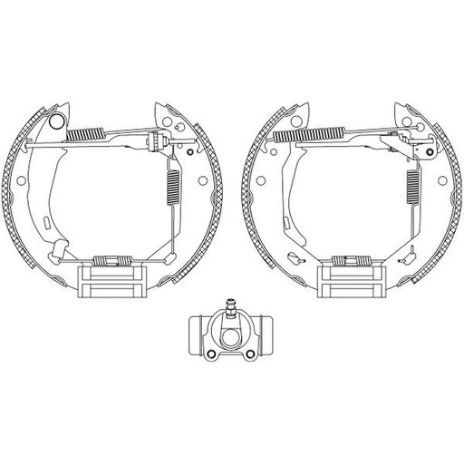 Mintex Brake Shoe Set Axle Kit MSP125
