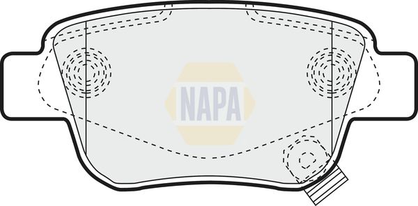 NAPA Front Vented & Rear Vented Brake Discs & Pads fits TOYOTA