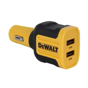 DEWALT Telecoms 2-Port Mobile USB Charger 24W - 141 9008 DWG