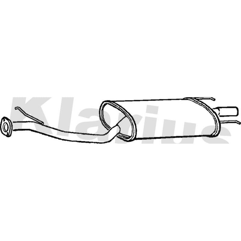 Klarius Box With Tail Pipe Rear HA257W
