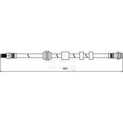 Apec Brake Hydraulic Hose Line Front HOS3926