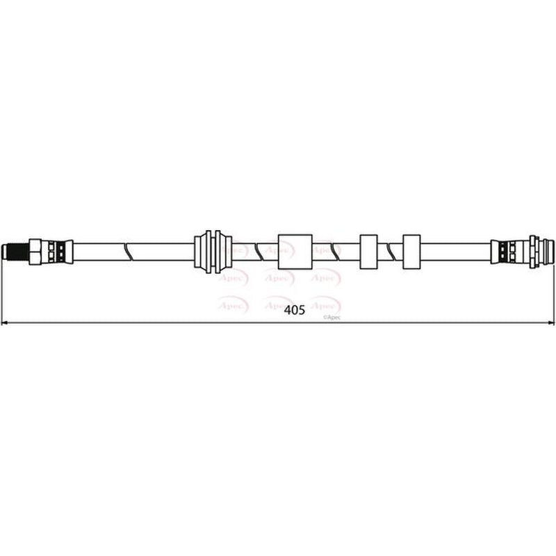 Apec Brake Hydraulic Hose Line Front HOS3926