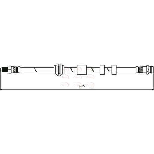 Apec Brake Hydraulic Hose Line Front HOS3926