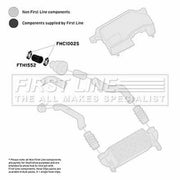 First Line Intercooler Turbo Charge Air Hose FTH1552