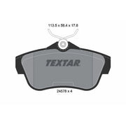 Textar Rear Brake Pad Set 2457803