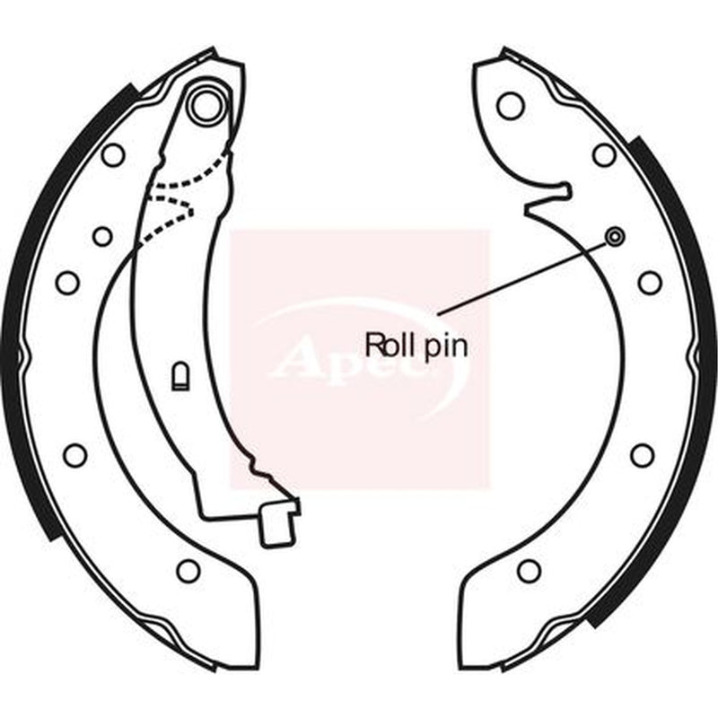 Apec Brake Shoe Set Axle Kit SHU559