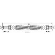 Borg & Beck Brake Hydraulic Hose Line Front Left BBH6481