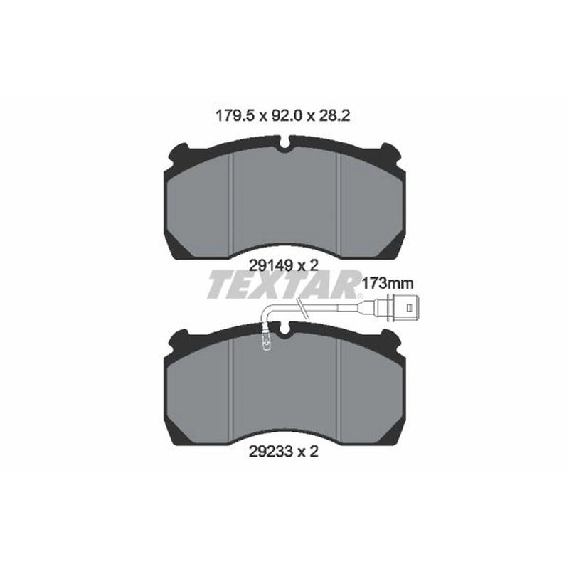 Textar Brake Pad Set 2914901