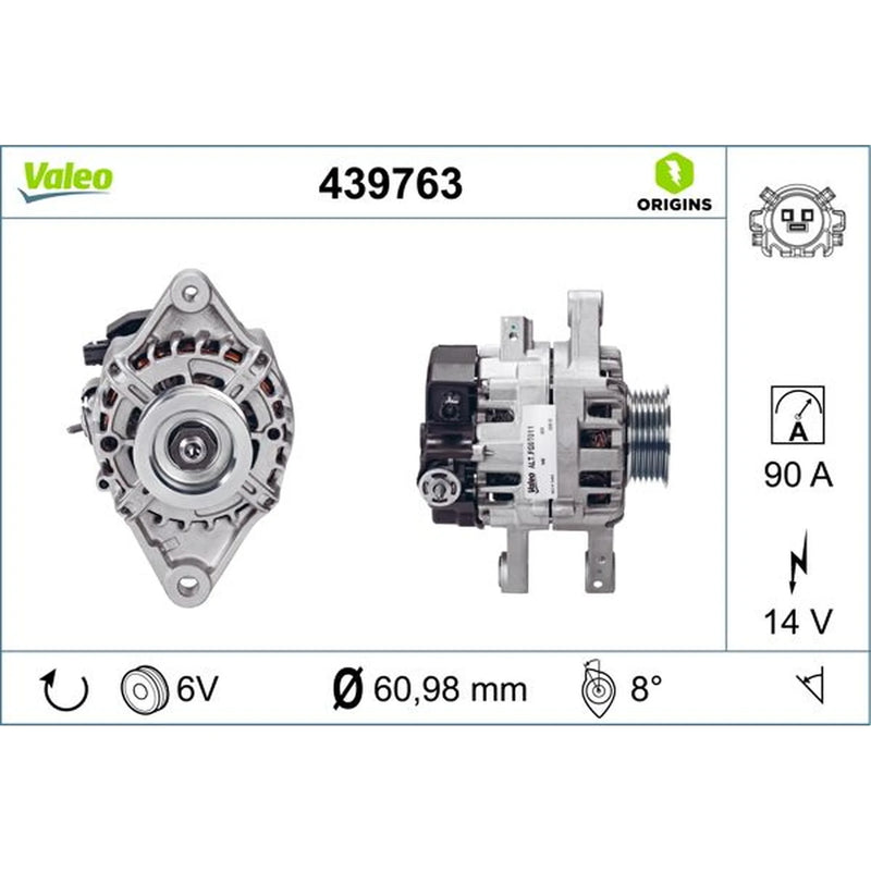Valeo Car Alternator 12V 439763