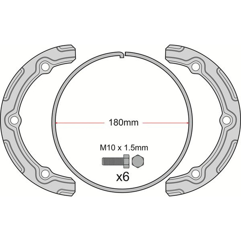 Juratek Brake Pad Accessory Fitting Kit non-steered l JCK400