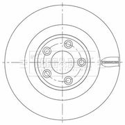 Borg & Beck 2 x Vented Rear Brake Discs BBD5472