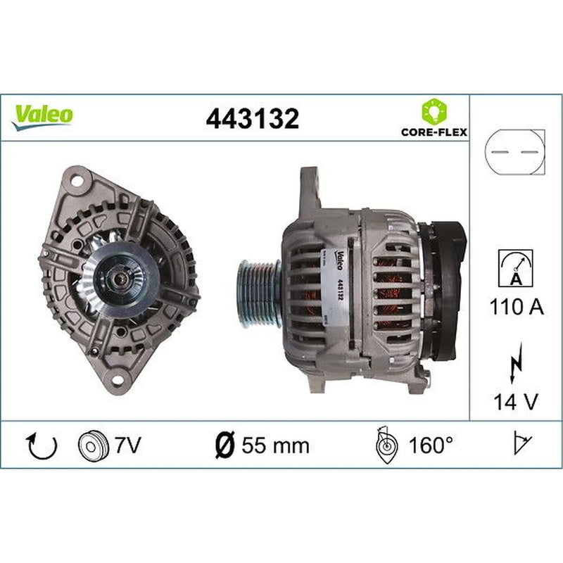 Valeo Car Alternator 12V 443132