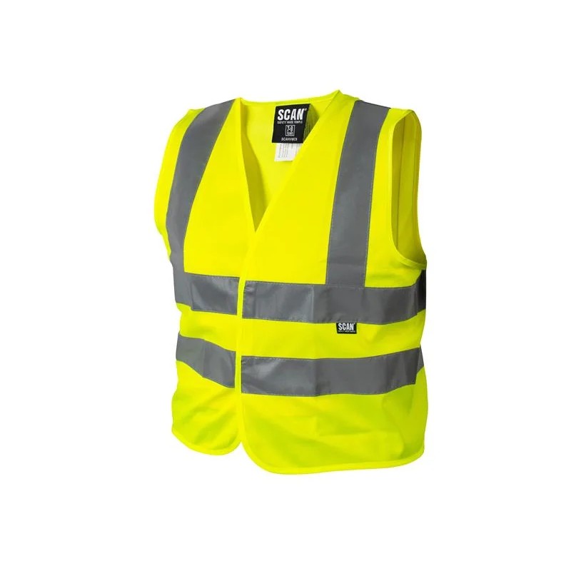 Scan Hi-Vis Waistcoat Yellow - Child 10-13 - SFCV01