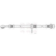 Apec Brake Hydraulic Hose Line Front Left HOS4447