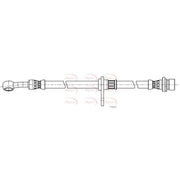 Apec Brake Hydraulic Hose Line Front Left HOS4447