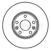 Borg & Beck 2 x Vented Front Brake Discs BBD4780