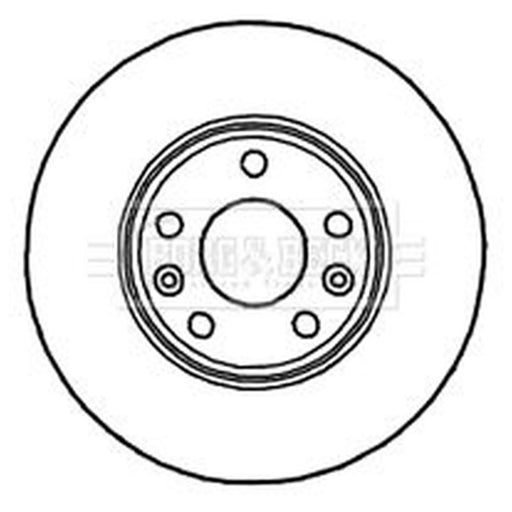 Borg & Beck 2 x Vented Front Brake Discs BBD4780