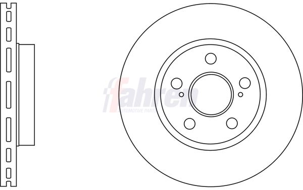 Fahren Brake Disc Set Vented