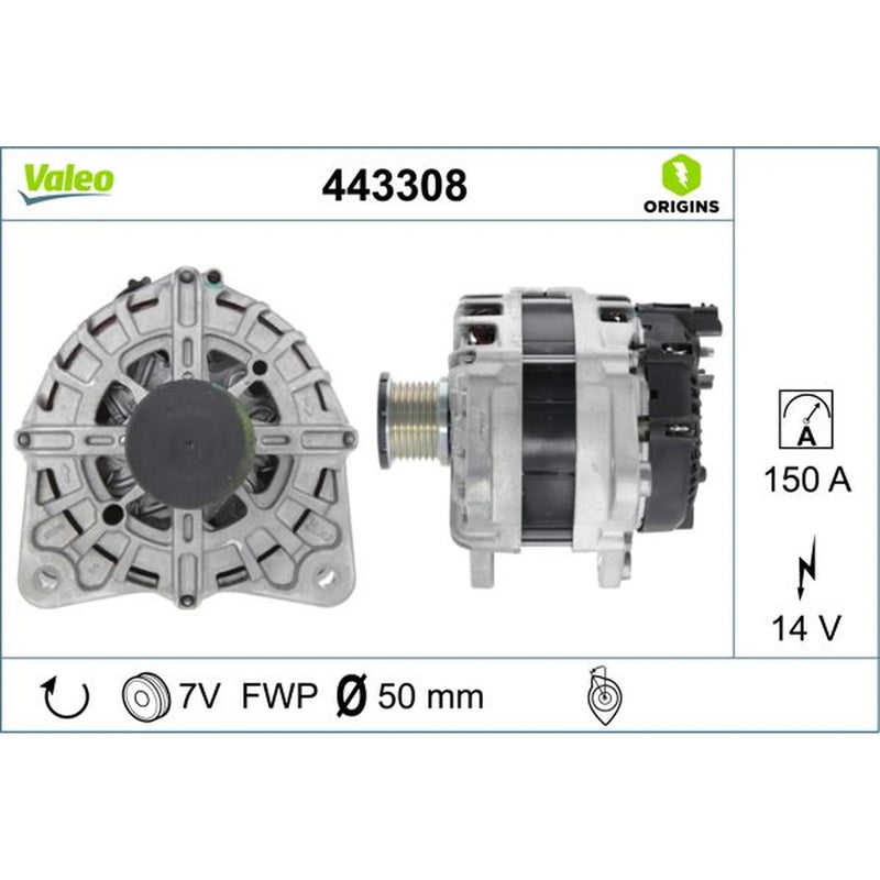 Valeo Car Alternator 12V 443308